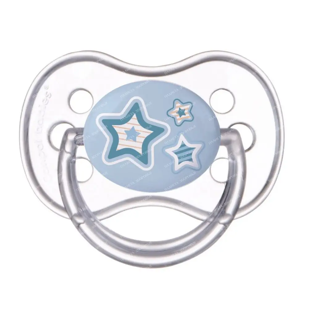 Canpol babies Silicone pacifier (anatomical) 6-18 months 22/566 (blue)