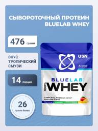 USN Blue Lab Whey 476 g Whey Protein Tropical Smoothie Flavor #1