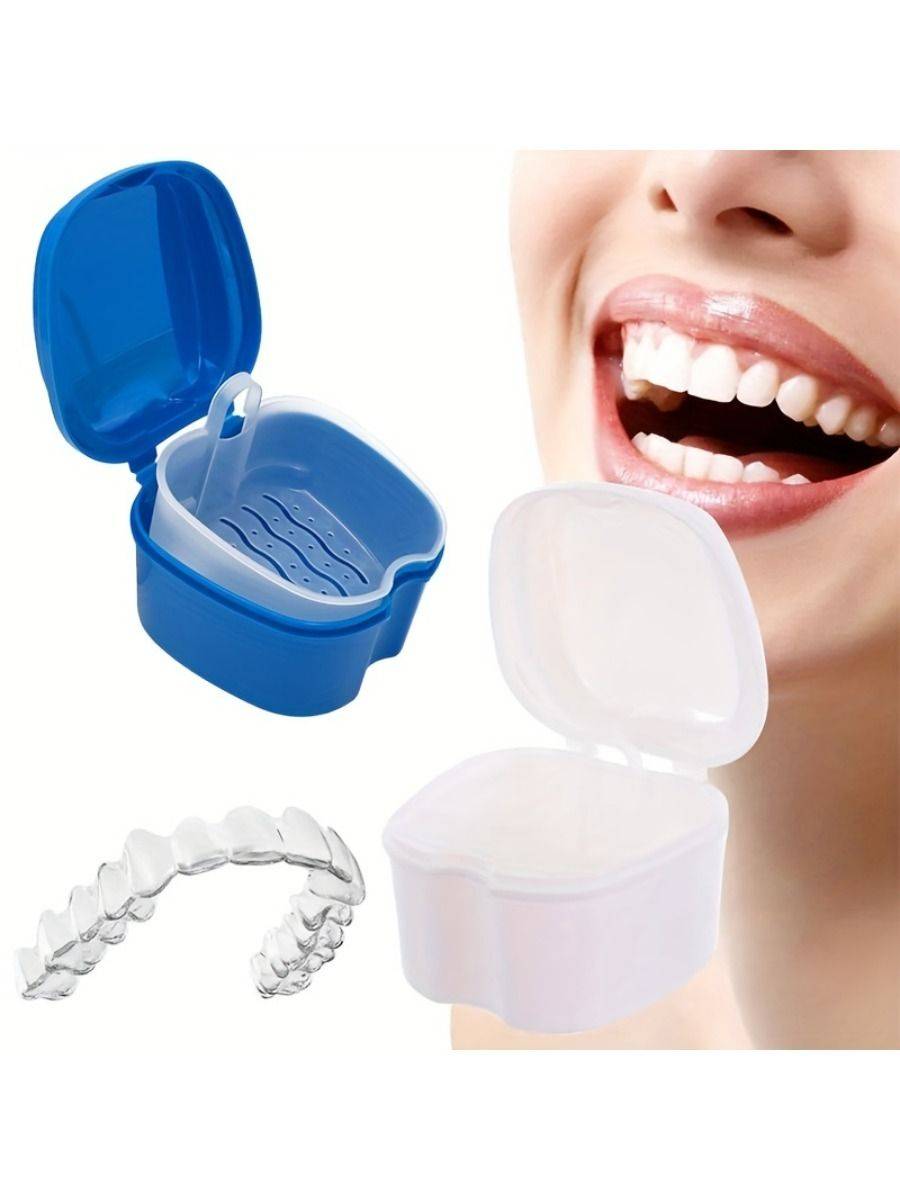 Dental Prosthesis Container, White, 9 × 8.5 cm #2