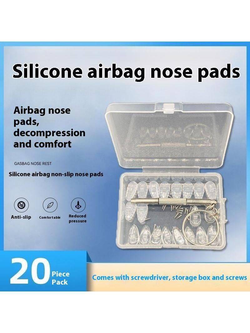 Silicone Anti‑Slip Nose Pads for Glasses – 10 pcs #2