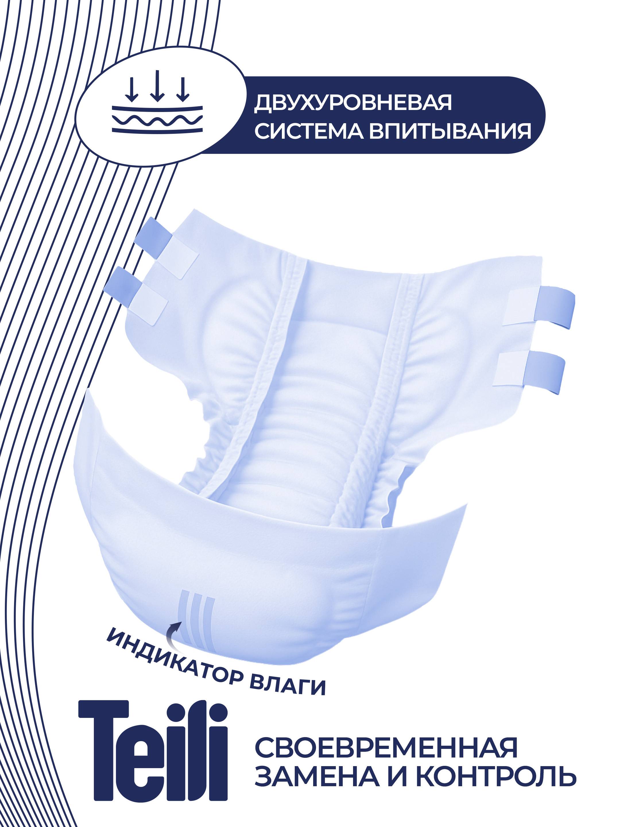 Teili Adult Diapers XL 30 Pack – White #4