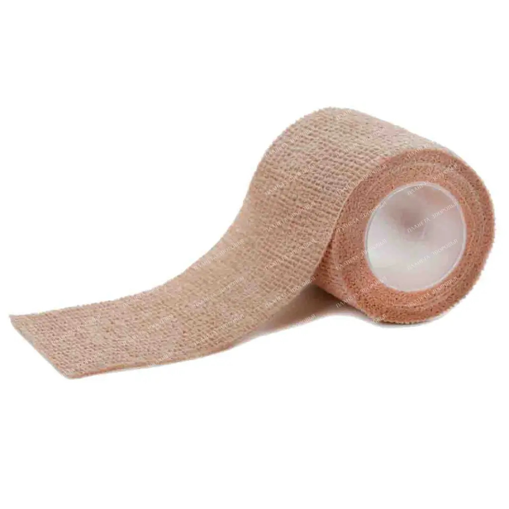Bandage elastic compression cohesive non-woven 10cmx4.5m (beige)