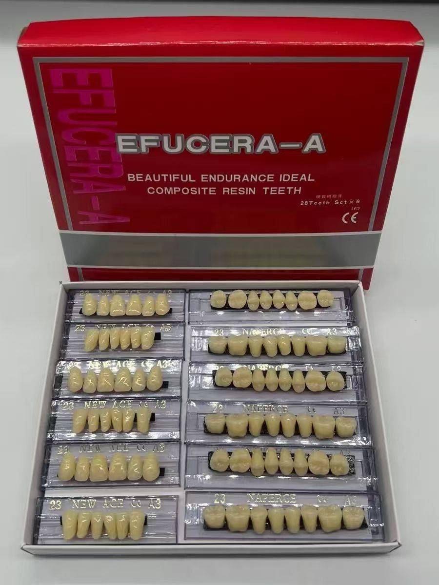 Acrylic Teeth Set for Prosthodontics – Beige #4