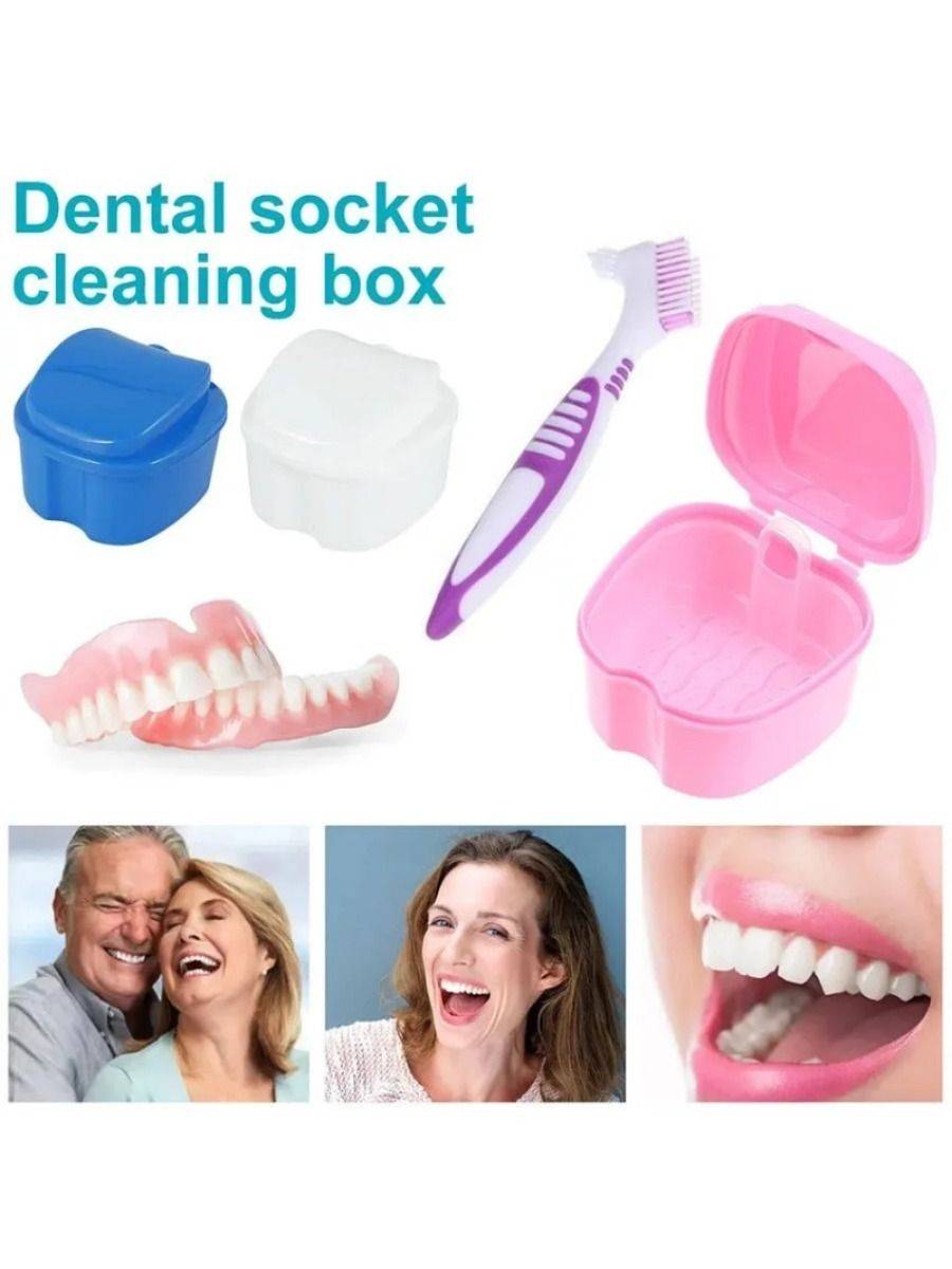 Compact Universal Dental Prosthetics Container – ABS Plastic Case, 3 Pack #3