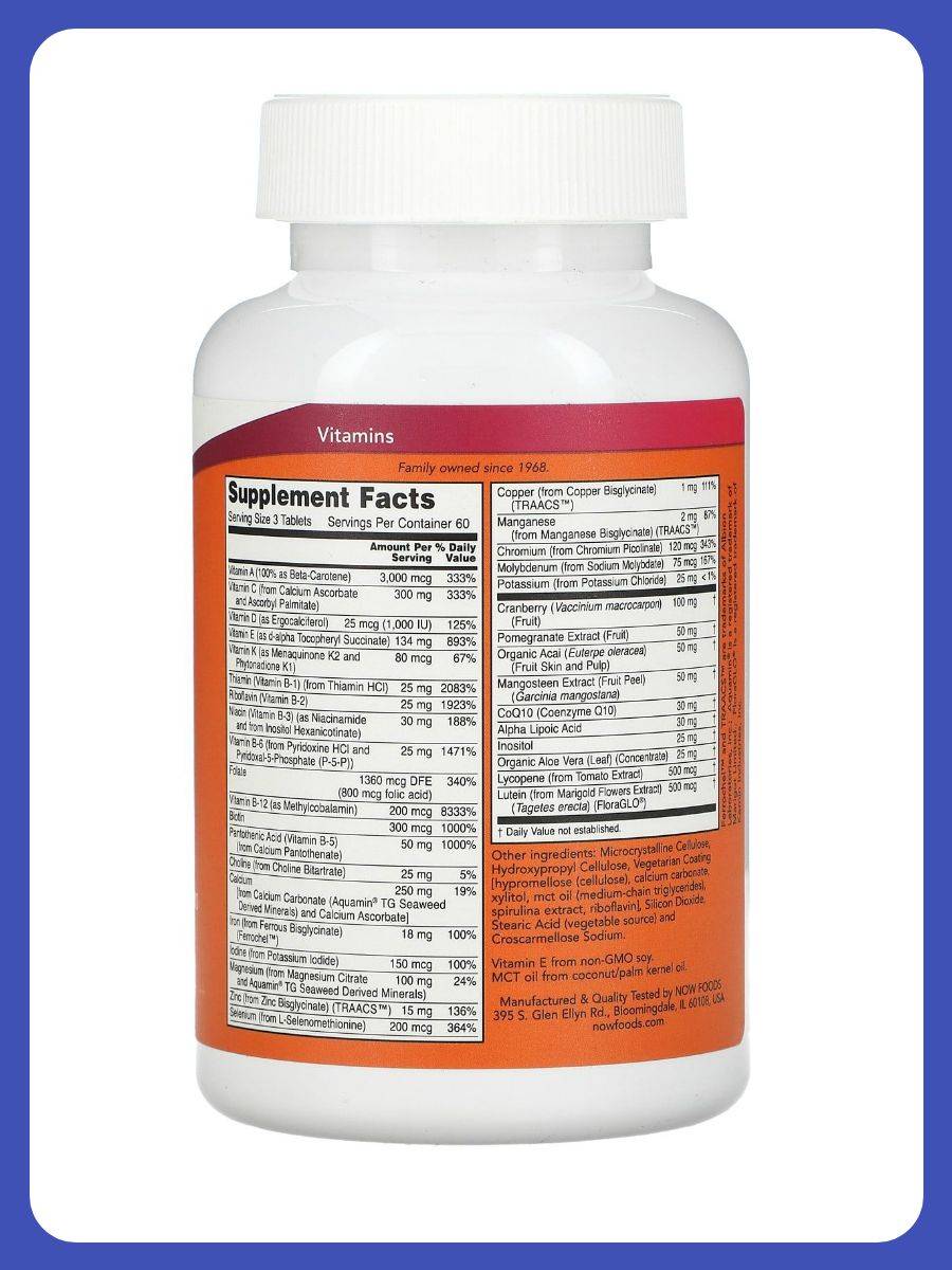 NOW Foods Eve Women's Multivitamin 180 Tablets #2