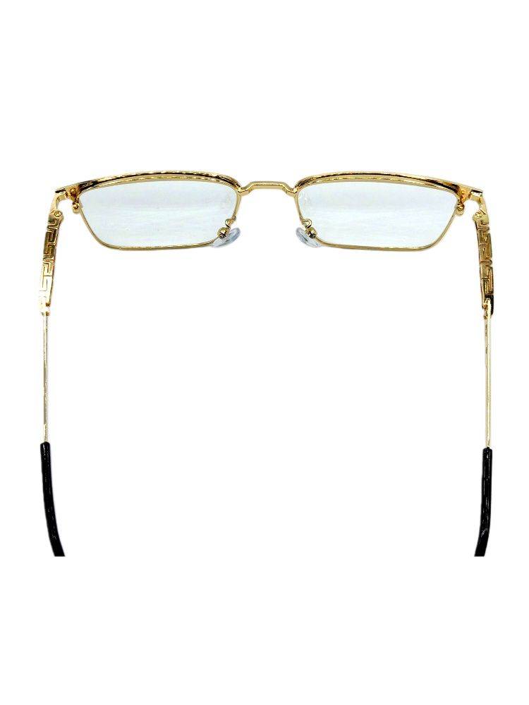 Rostov Optics Universal Anti-Glare Computer Glasses with Blue Light & UV Protection, Gold & Black Metal Frame, Diopters +1.0 to +4.0 for Adults #6
