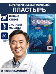INSAME Korean Pain Relief Patches with Glucosamine for Joints, Muscles & Back, 19 pcs #1