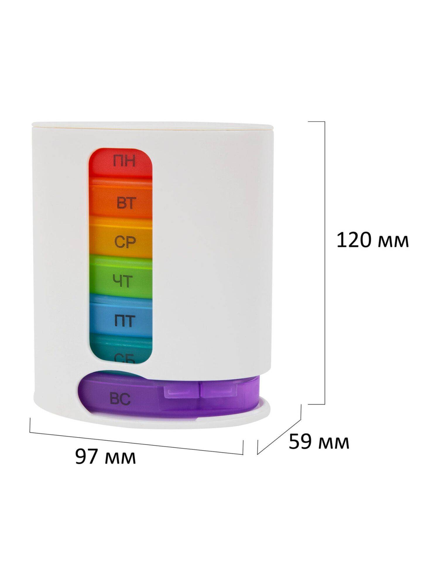 DASWERK 7-Day Pill Box Organizer, 28 Sections, White Plastic #14