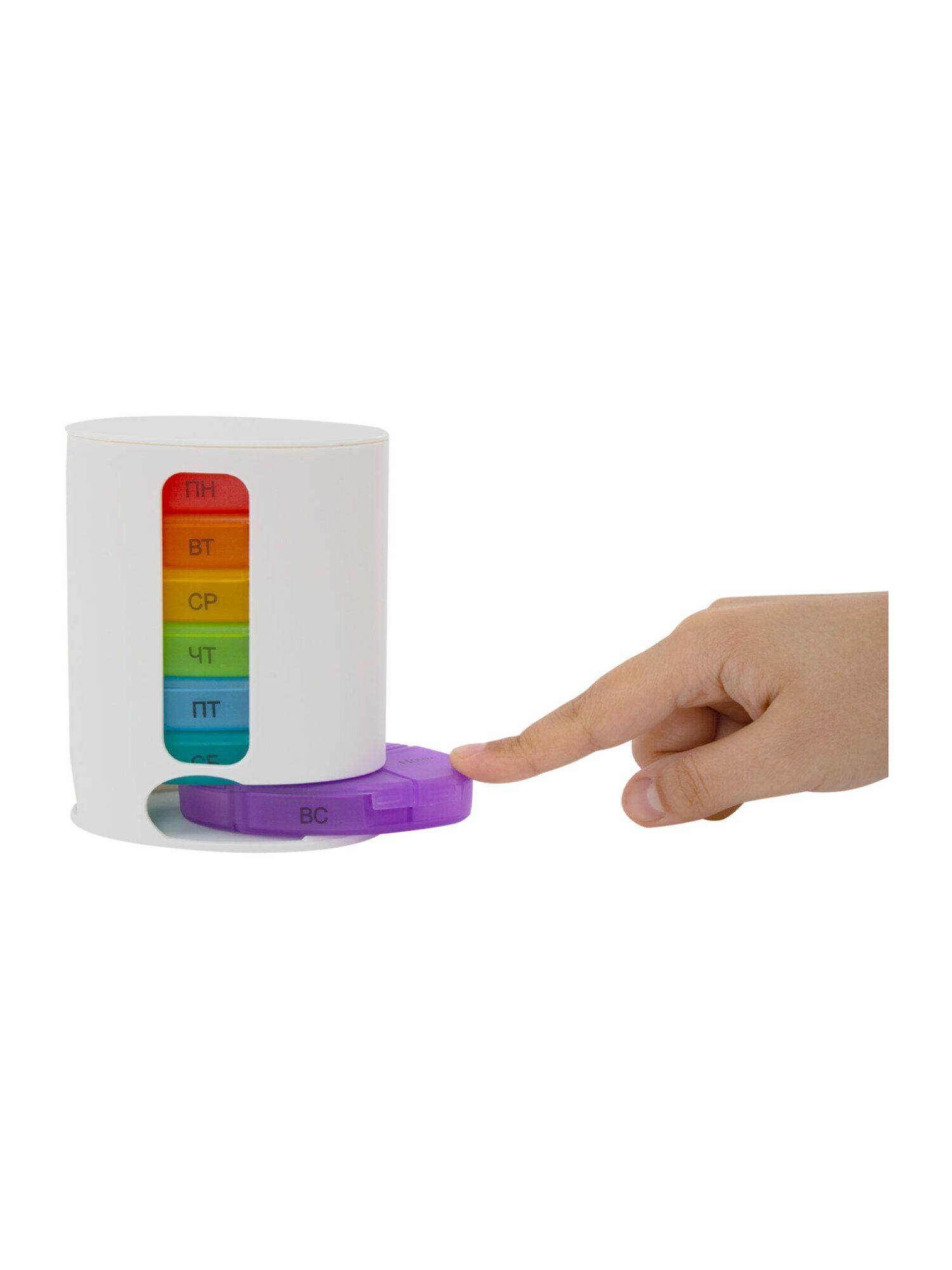 DASWERK 7-Day Pill Box Organizer, 28 Sections, White Plastic #13