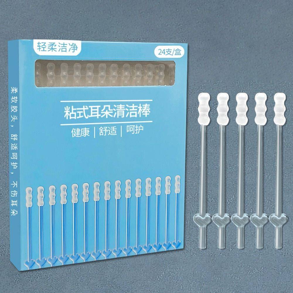 24-Piece Ear and Nose Cleaning Tool Set with Plastic and Silicone Tips #7