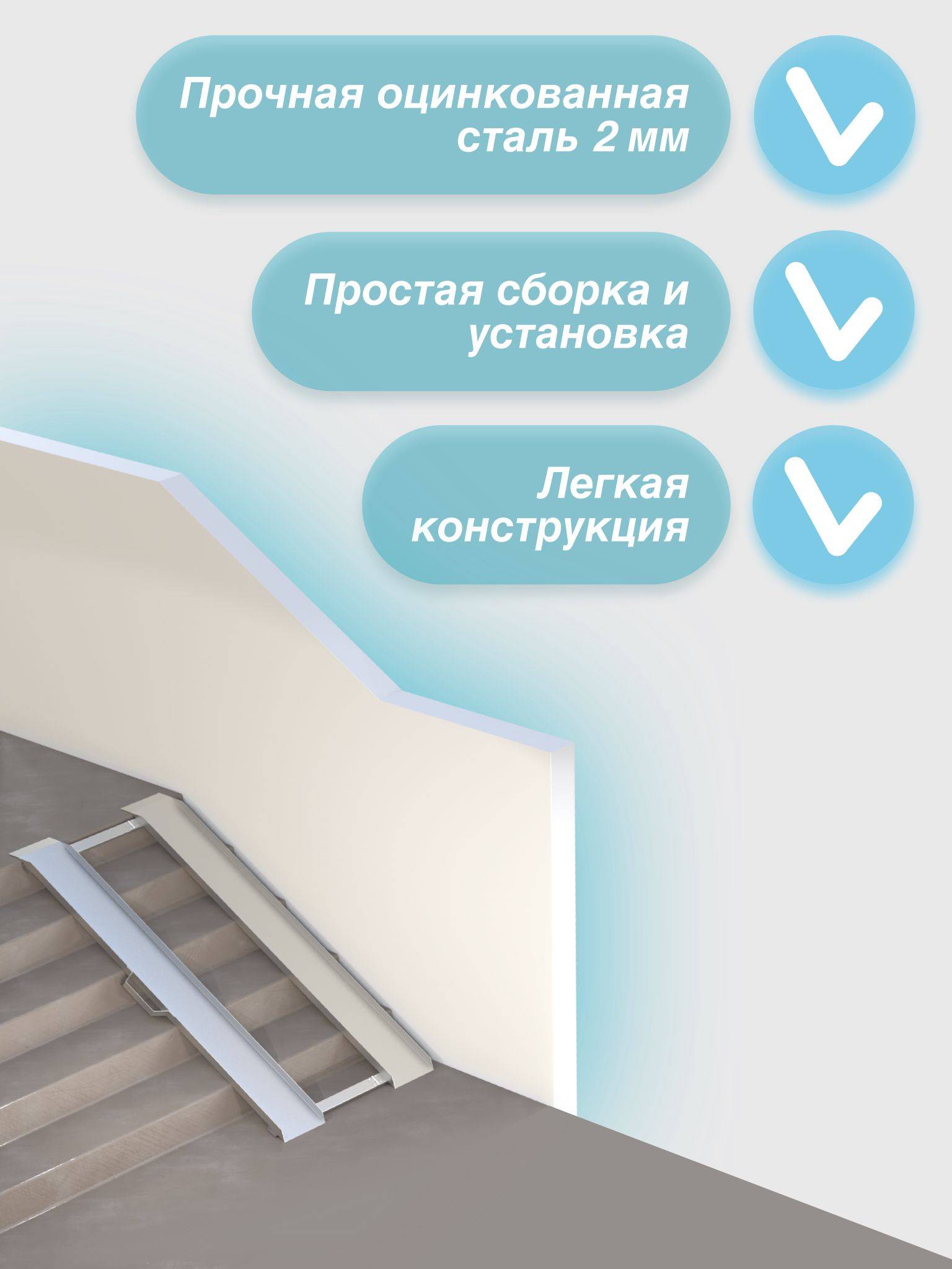 Metal-Head 100 cm Semi‑Foldable Ramp (Right‑Side Mount) #3