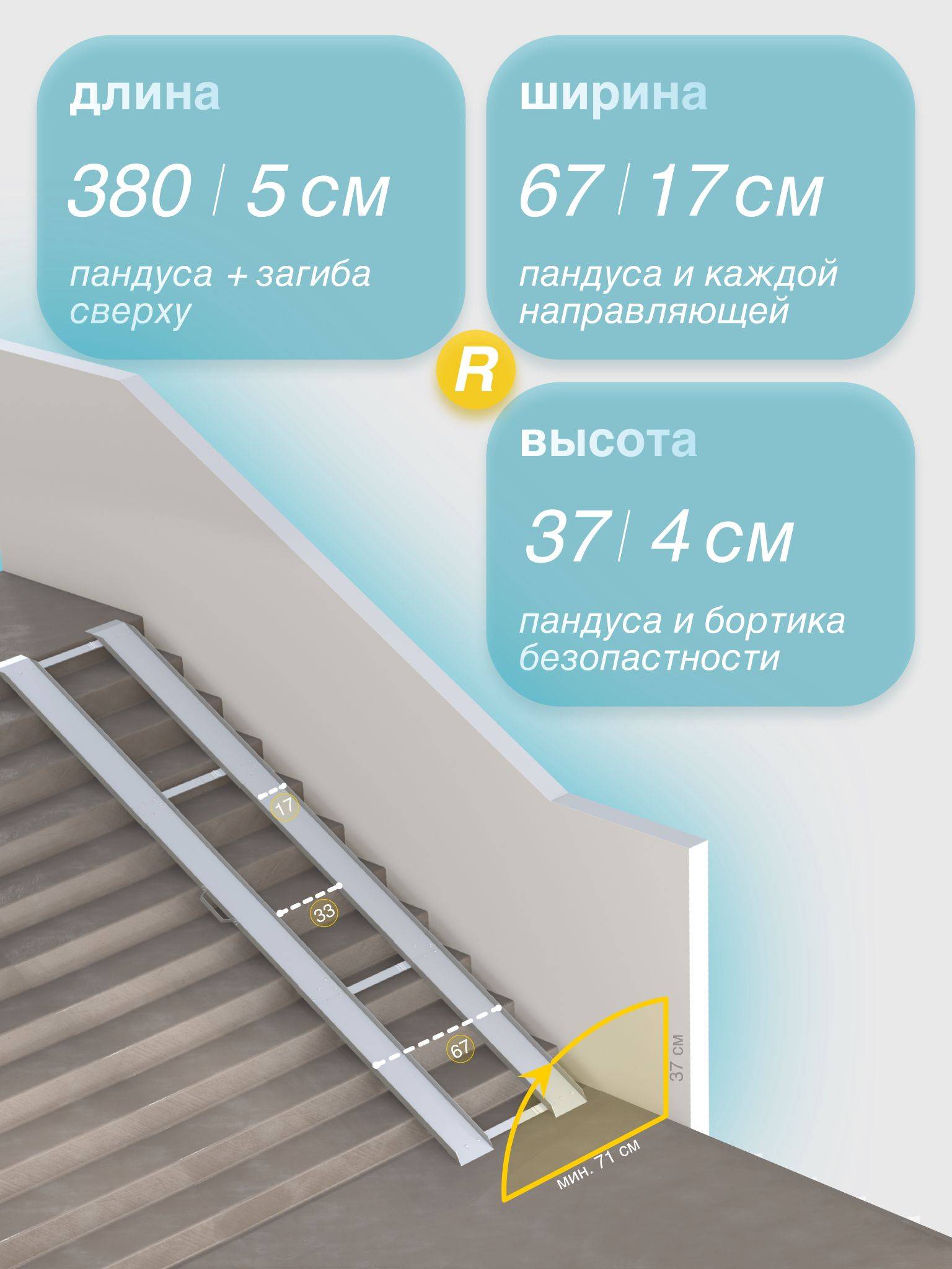 Metal-Head 380 cm Foldable Ramp (Right Mount) #2