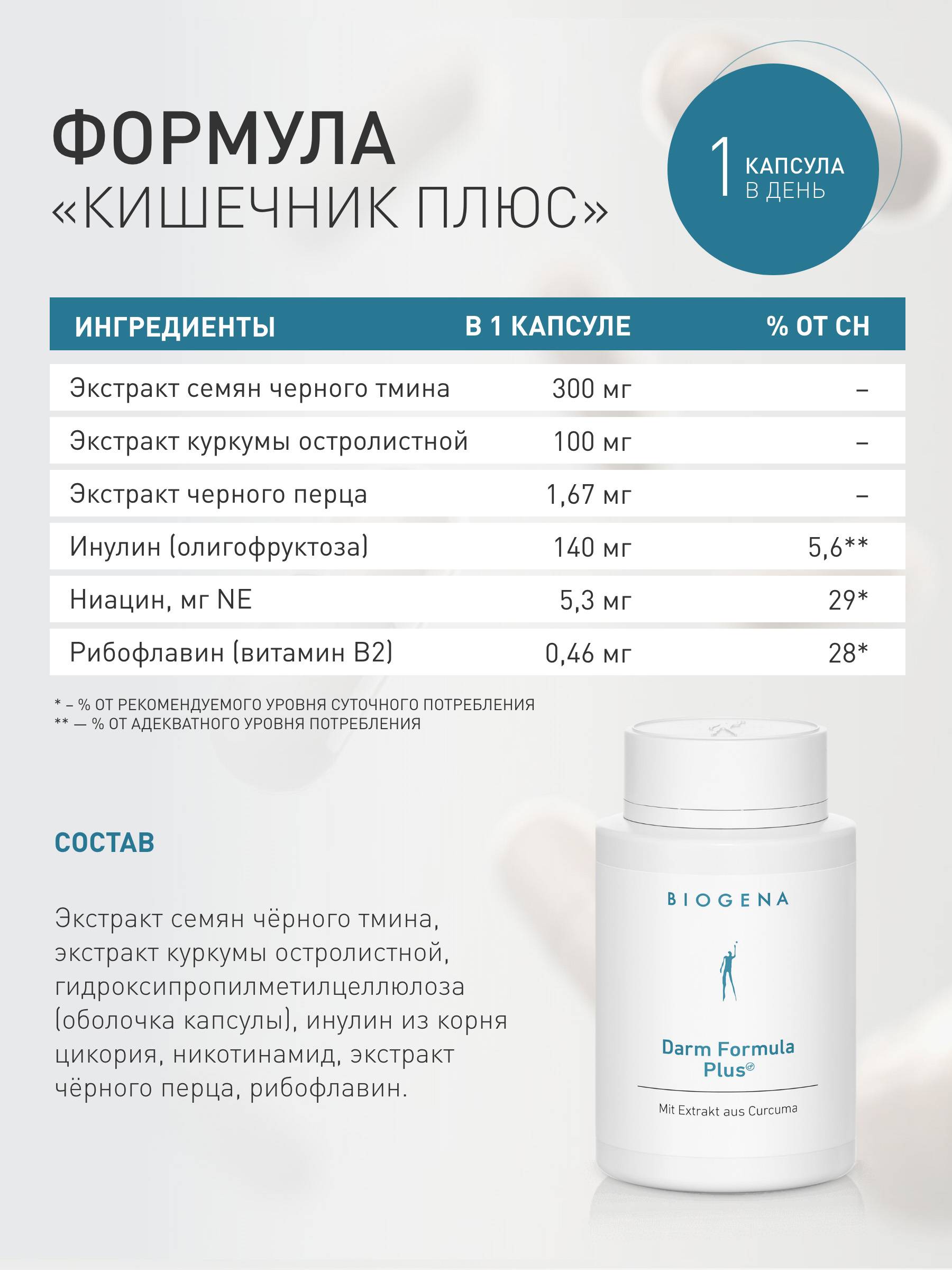 Biogena Intestinal Plus Capsules 90 Count 643 mg #5