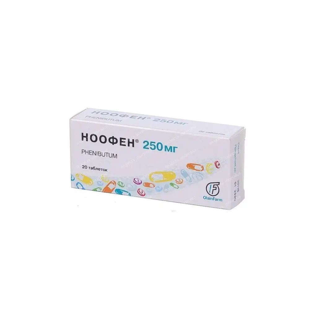 Noofen tablets 250mg №10x2