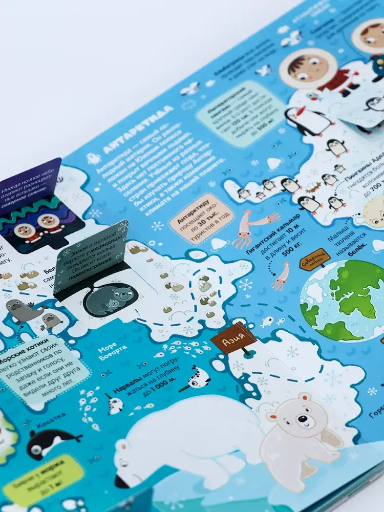 Атлас мира: книжка с окошками фото книги 5