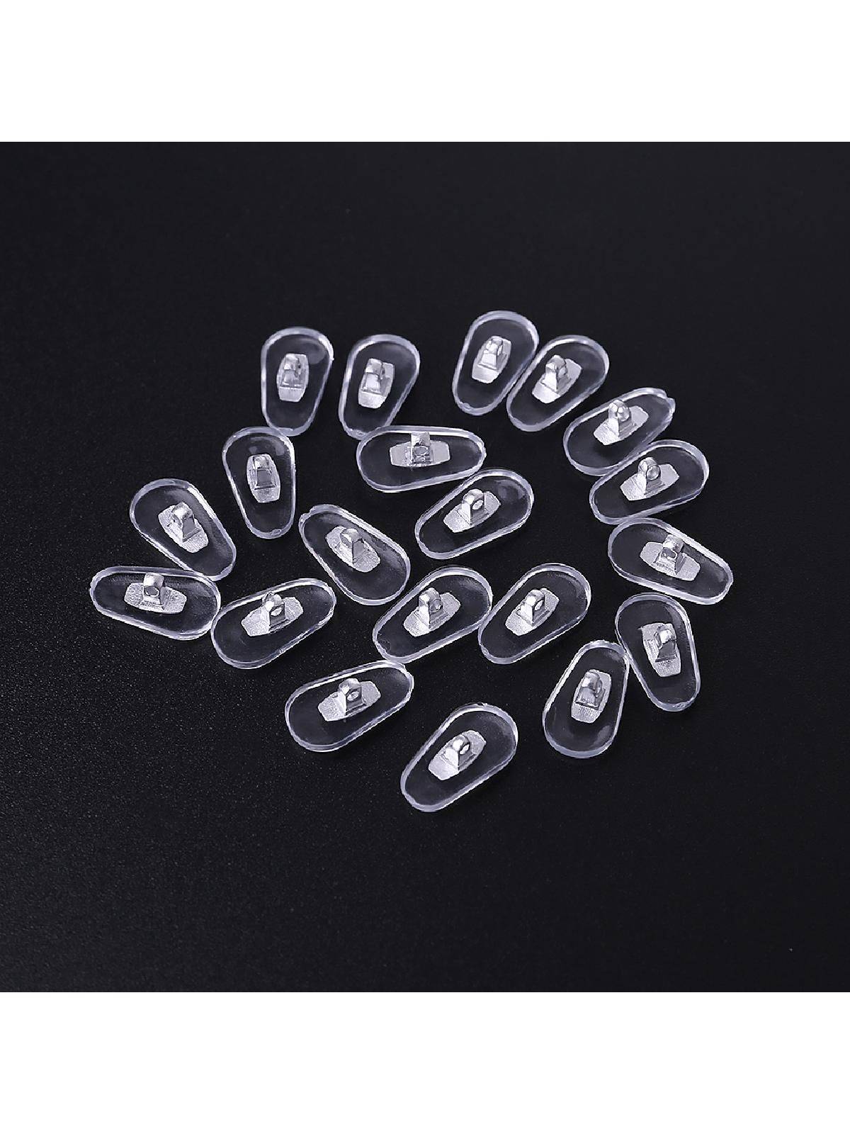 10 Pairs Glass Nose Pads with Aluminum Core (Gold, 14mm x 6mm) – Premium Spectacle Parts #8