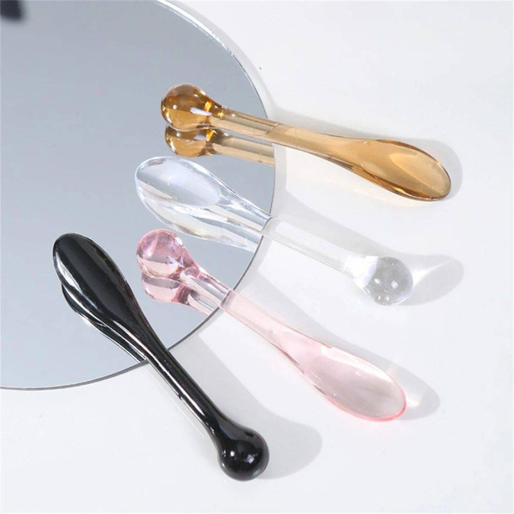 Acrylic Cosmetic Blade with Eye Massage Roller – 3‑Piece Mix with Box #7