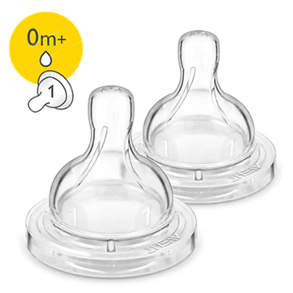 AVENT Silicone pacifier for newborns (pack of 2), 82810 scf631/27