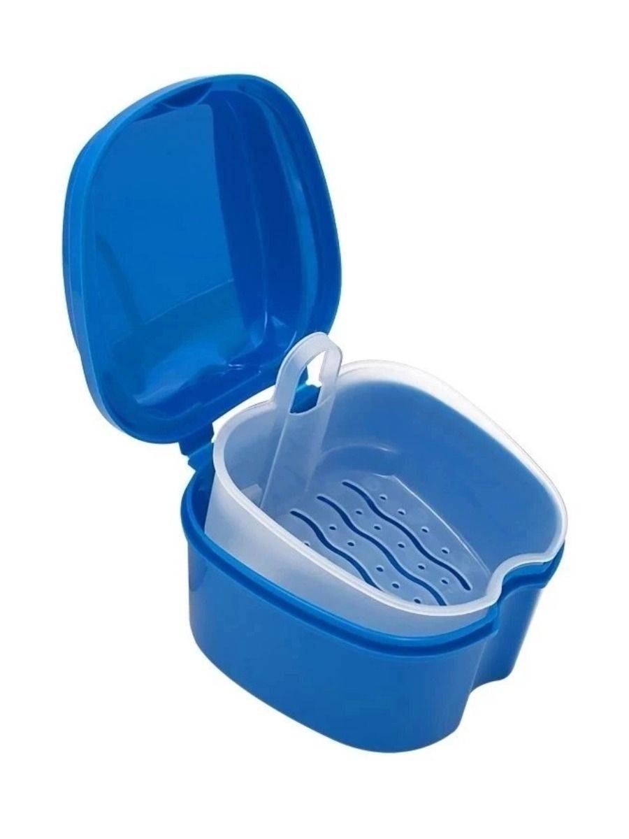 TWOHO Apple‑Shaped Denture Storage Box, Universal Size, ABS Plastic #9