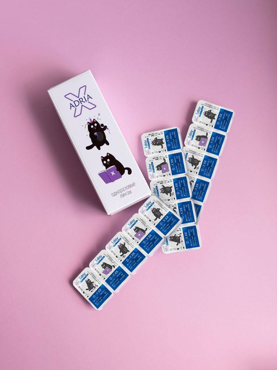 Adria X Daily Contact Lenses -2.75, 30 Pack, Hydrogel with UV Filter #4