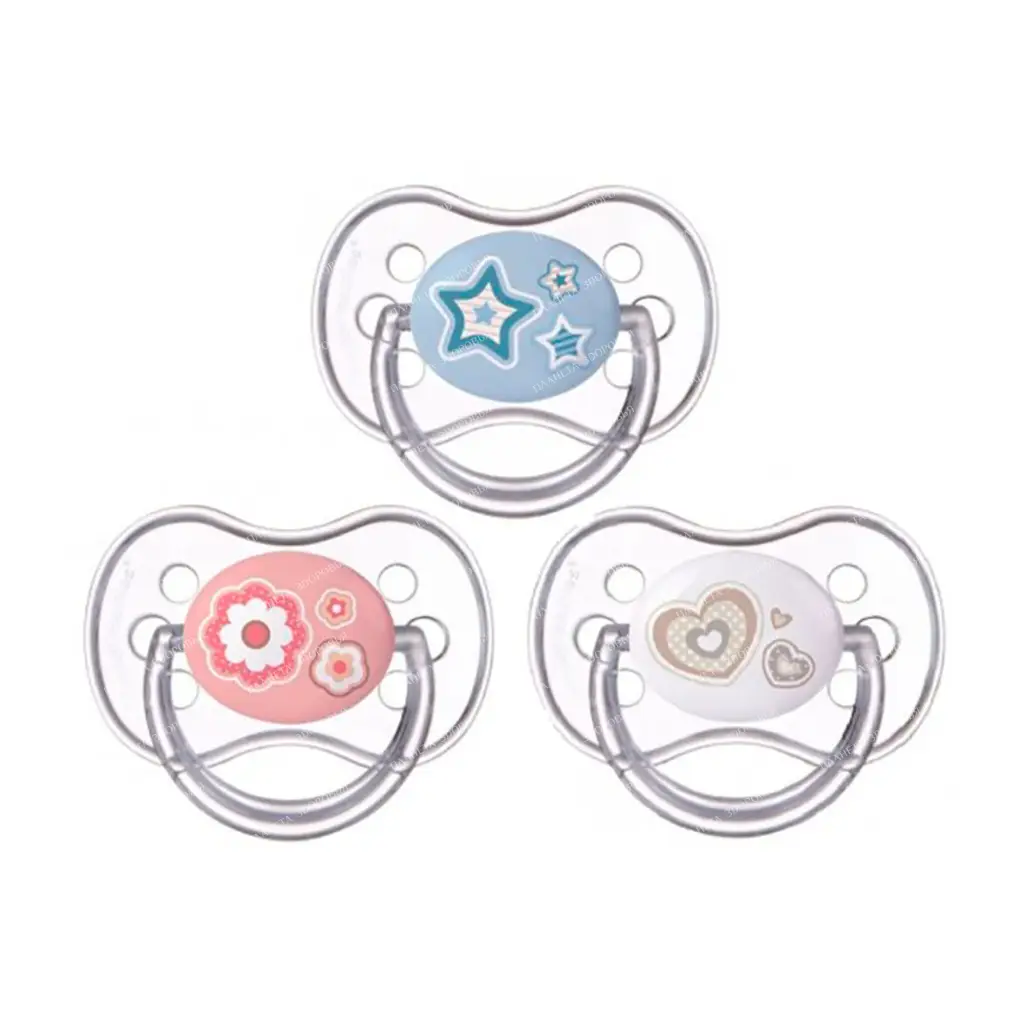 Canpol babies Latex pacifier (round, 1 pc in a blister / "Newborn Baby" 6-18 months) 22/432