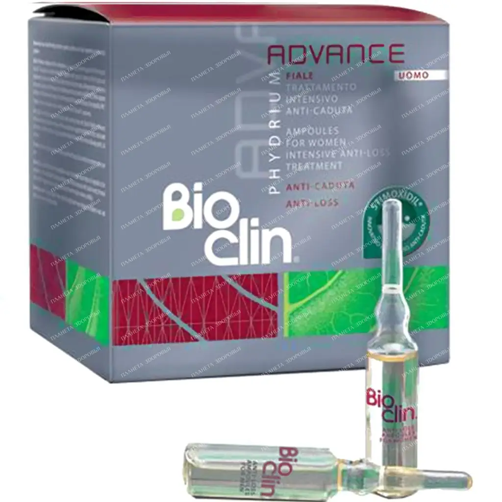 BIOCLIN Phydrium Advance Anti Hair Loss Serum for Men, 15 pcs 5 ml
