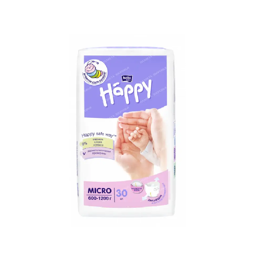 Bella Baby Happy MICRO Hygienic diapers for premature babies 30 pcs