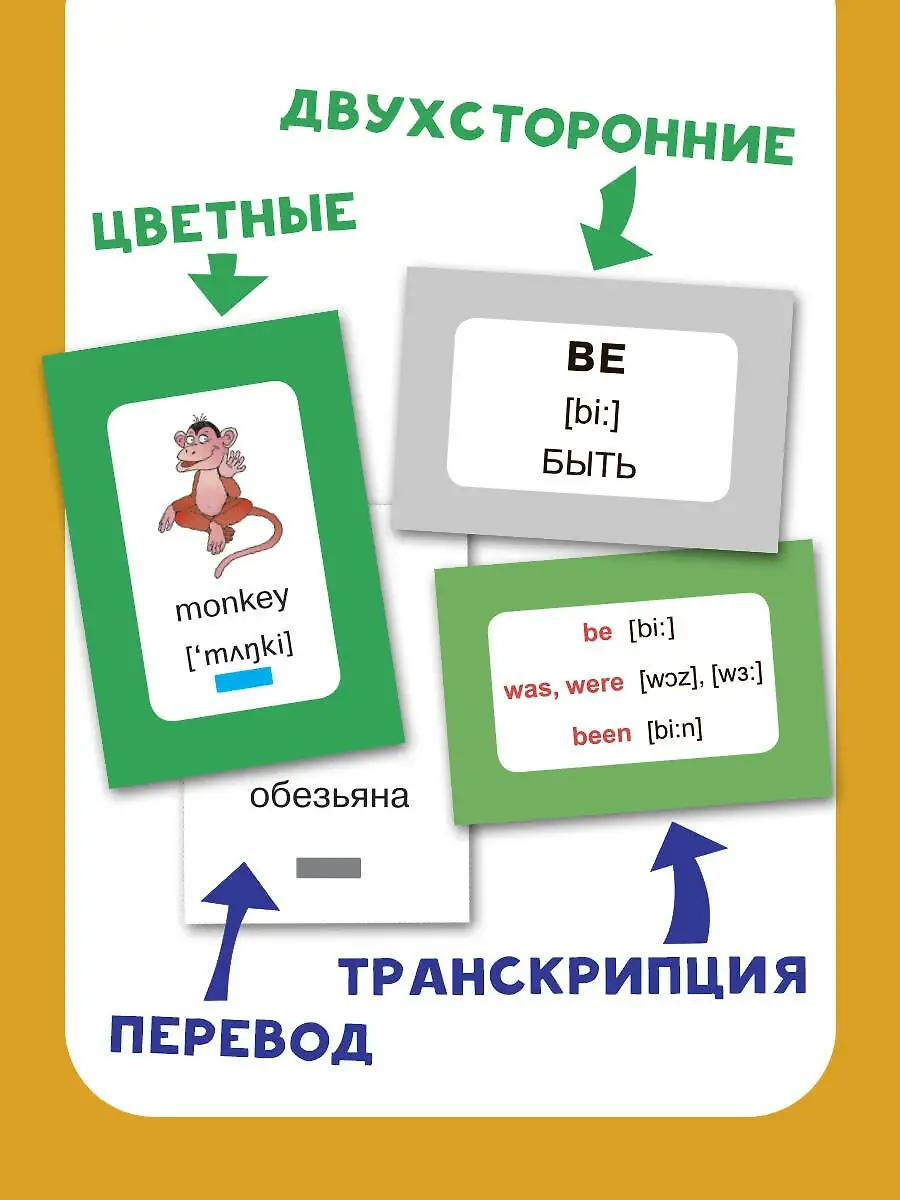 300 первых английских слов. Набор карточек для детей фото книги 4
