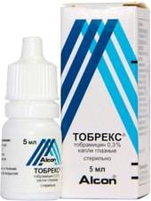 Alcon Tobrex Drops, 0.3%, 5 ml.