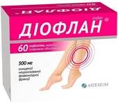Arterium Dioflan, 500 mg, 60 tablets