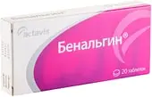 Actavis Benalgin, 20 tablets