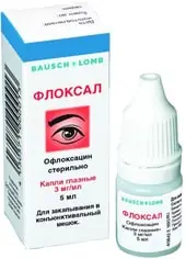 Bausch & Lomb Phloxal Drops, 3 mg / 1 ml, 5 ml.