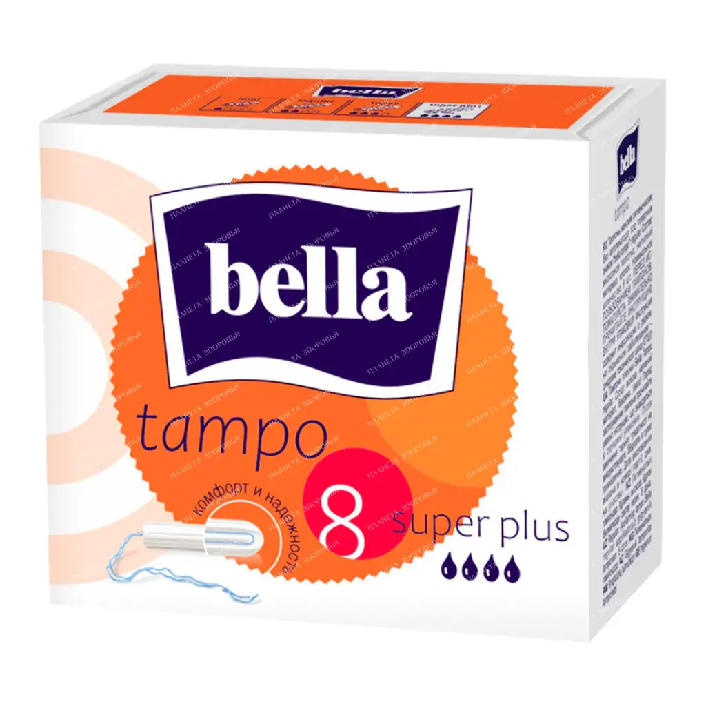 Bella Tampo super plus Tampons for women without applicator 8 pcs