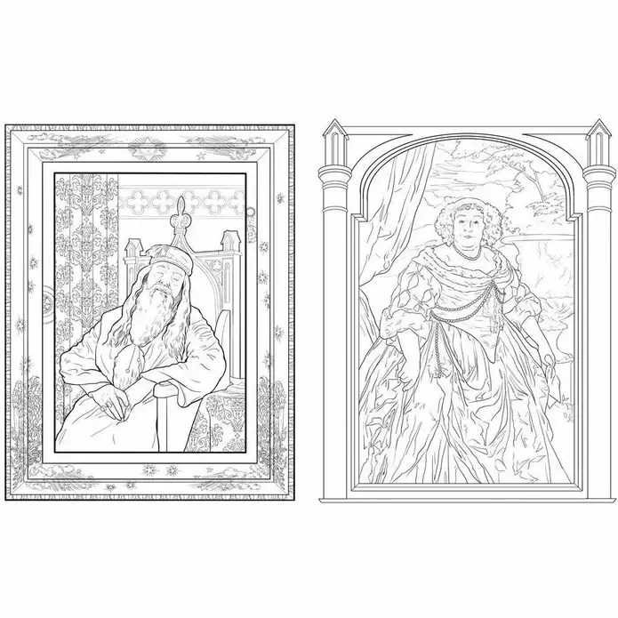 Harry Potter Magical Places and Characters Colouring Book фото книги 2