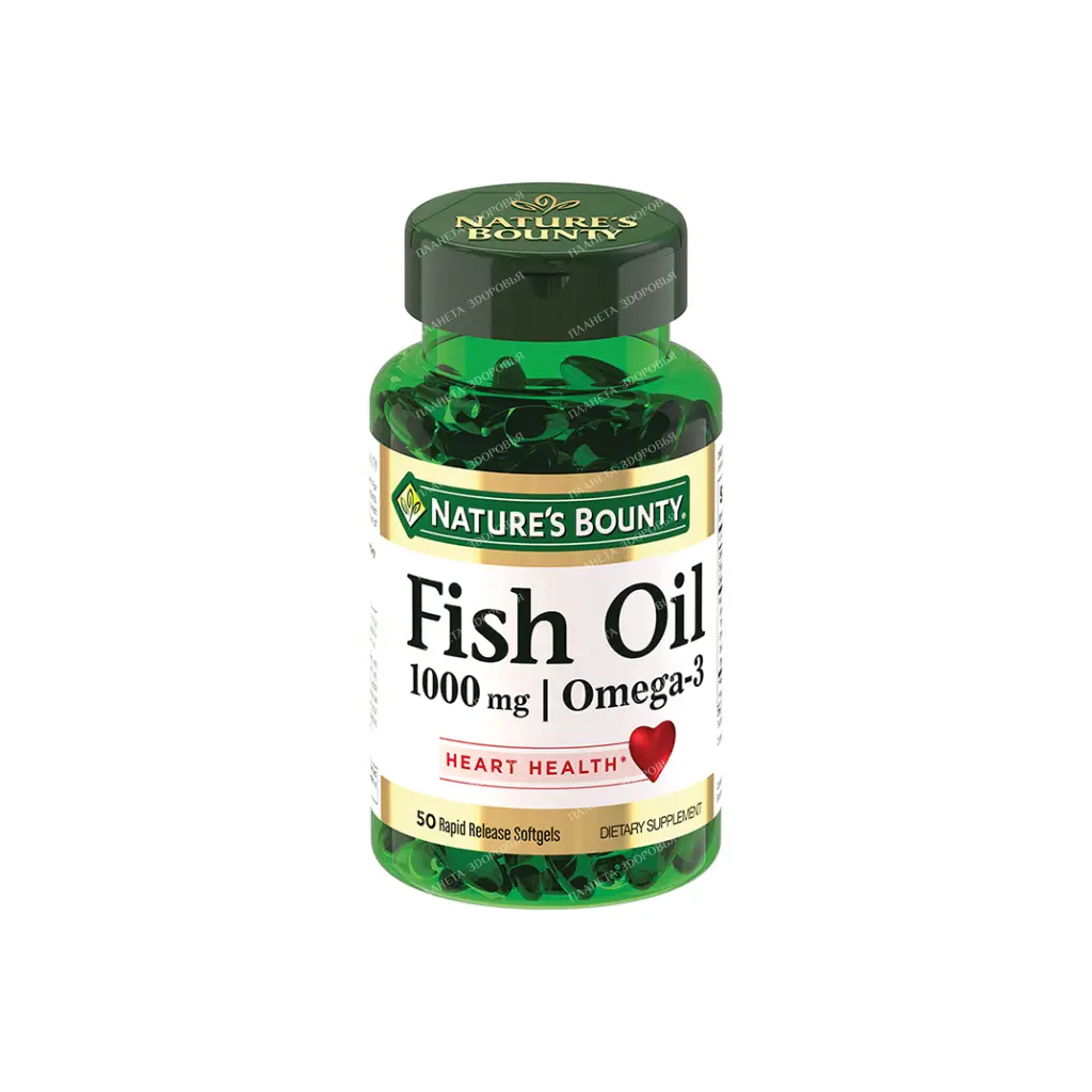 Fish Oil 1000mg Omega-3 Caps #50