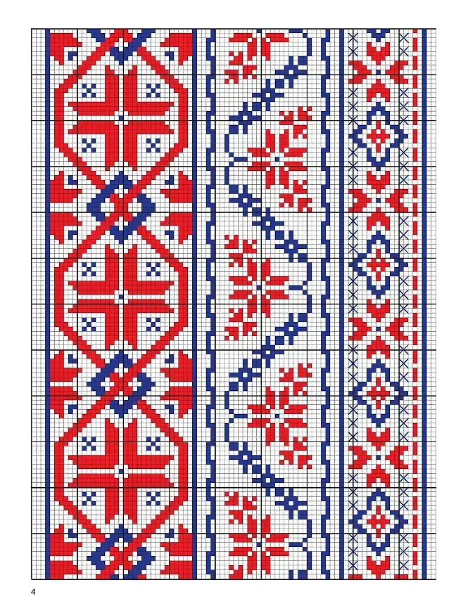 Русская коллекция узоров для вышивания крестом фото книги 4