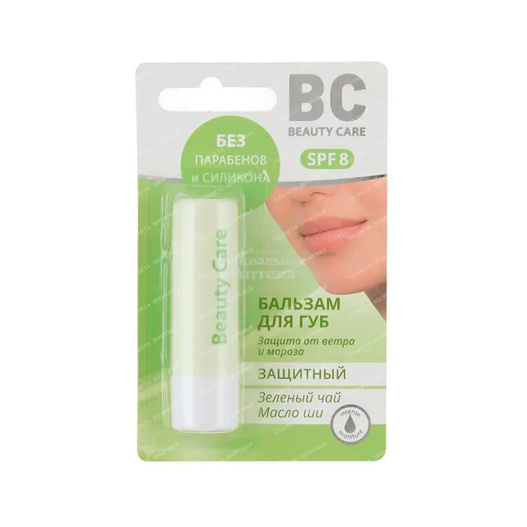 "BC" Beauty Care Protective lip balm with shea butter and green tea extract, 4.2 g