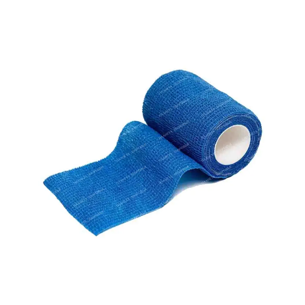 Bandage elastic compression cohesive non-woven 7.5cmx4.5m (blue)