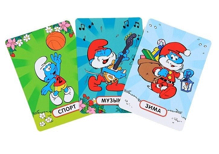 Смурфики. Тренируем память. Развивающие карточки фото книги 6