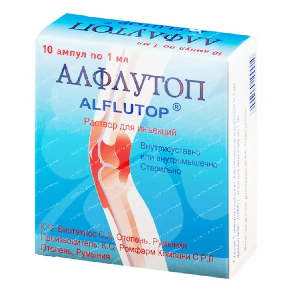 Alflutop solution for intramuscular and intramuscular injection 0.1ml/1ml in ampoules 1ml No. 5x2
