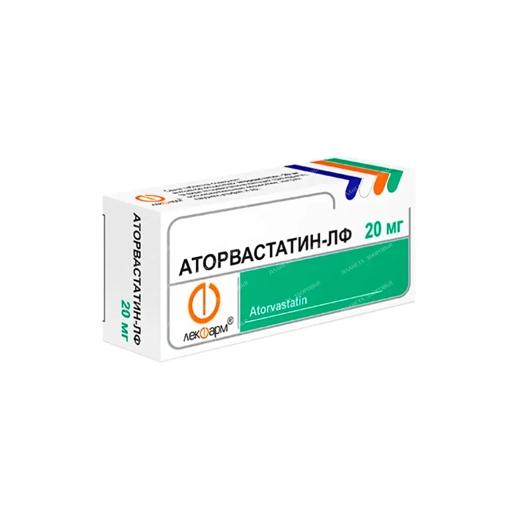 Atorvastatin-LF tablets p/o 20mg №10x6