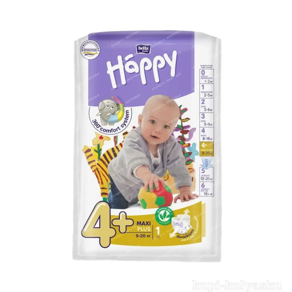 Bella Baby Happy Maxi Plus Hygienic diapers for children (Flexi Fit), 1 pc