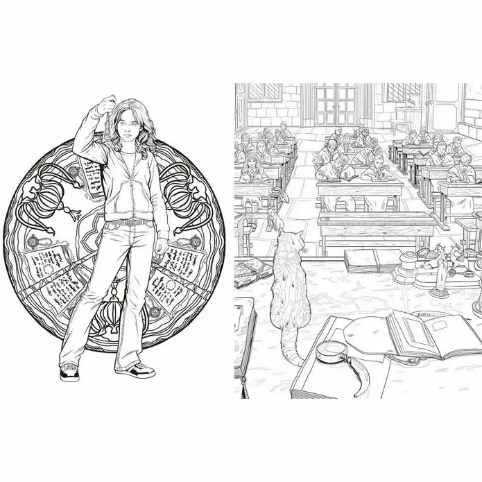 Harry Potter Magical Places and Characters Colouring Book фото книги 3