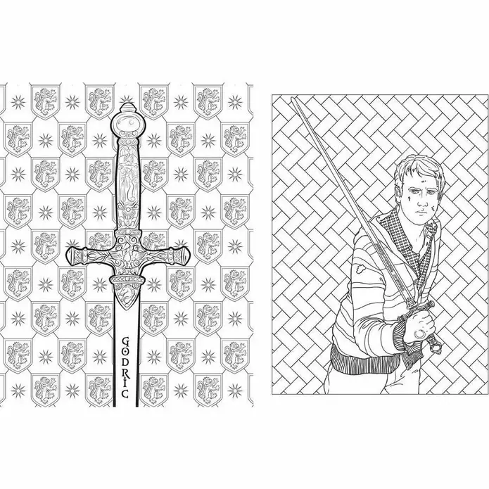 Harry Potter Magical Artefacts Colouring Book фото книги 2