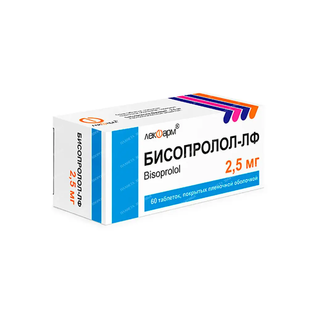 Bisoprolol-LF tab. p/o 2.5 mg №10x6