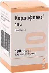 Egis Cordaflex, 10 mg, 100 tablets