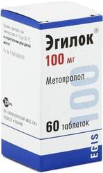 Egis Egiloc, 100 mg, 60 tablets
