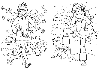 Зимняя модница. Раскраска фото книги 2