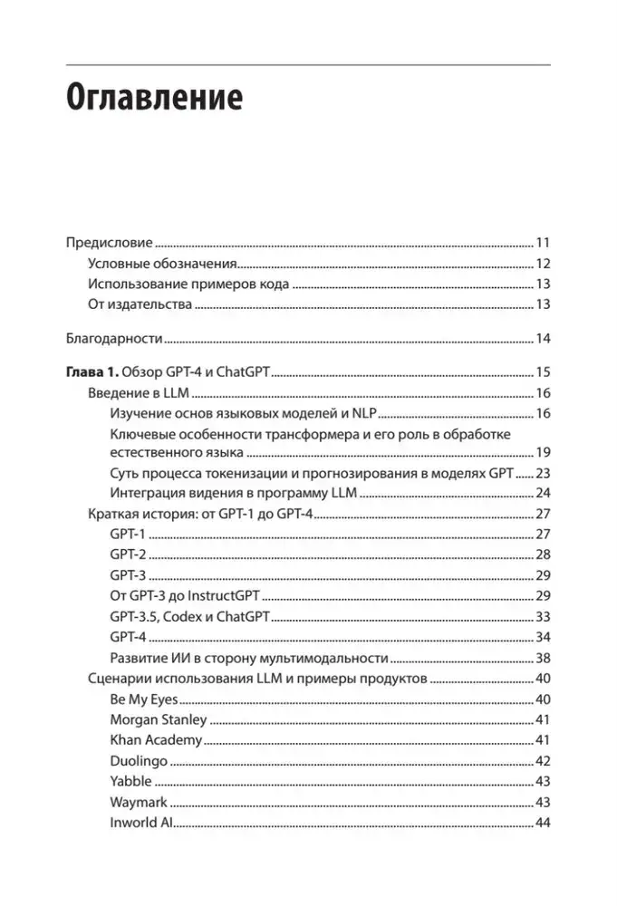 Разработка приложений на базе GPT-4 и ChatGPT фото книги 2