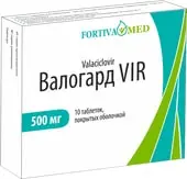 Fortiva Med Valogard Vir, 500 mg, 10 tab.